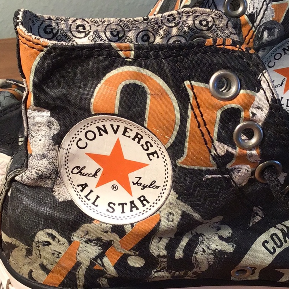 Vintage basketball Chuck Taylors black/orange - Picture 2 of 4